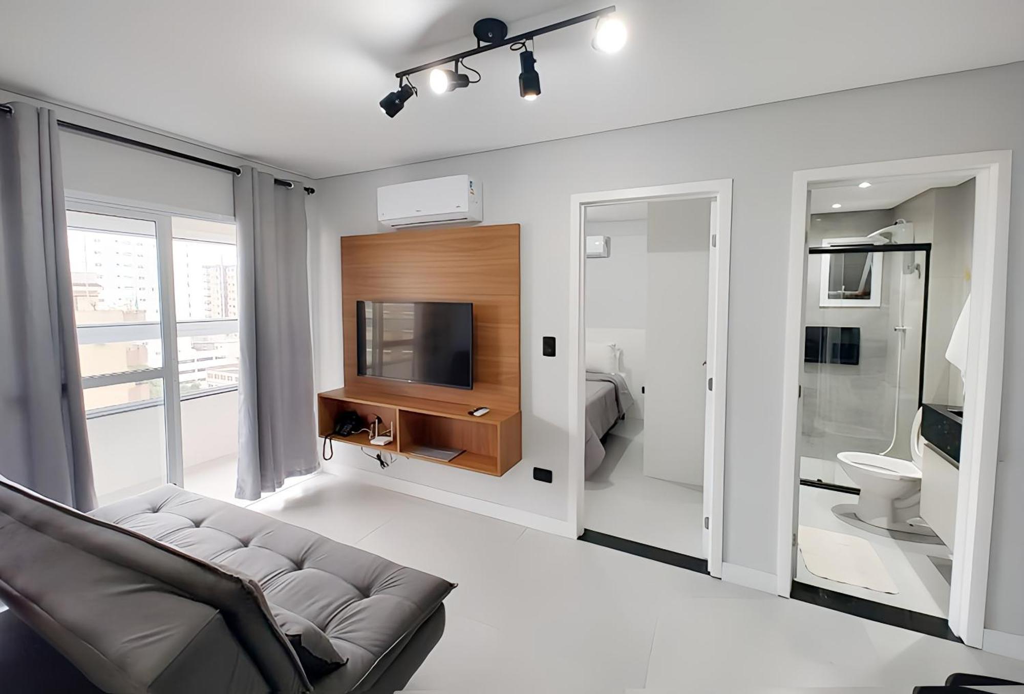 Apto Com Lazer Completo, Piscina, Ar, Mercadinho E Pet Friendly A 1 Min Da Praia Praia Grande Dış mekan fotoğraf